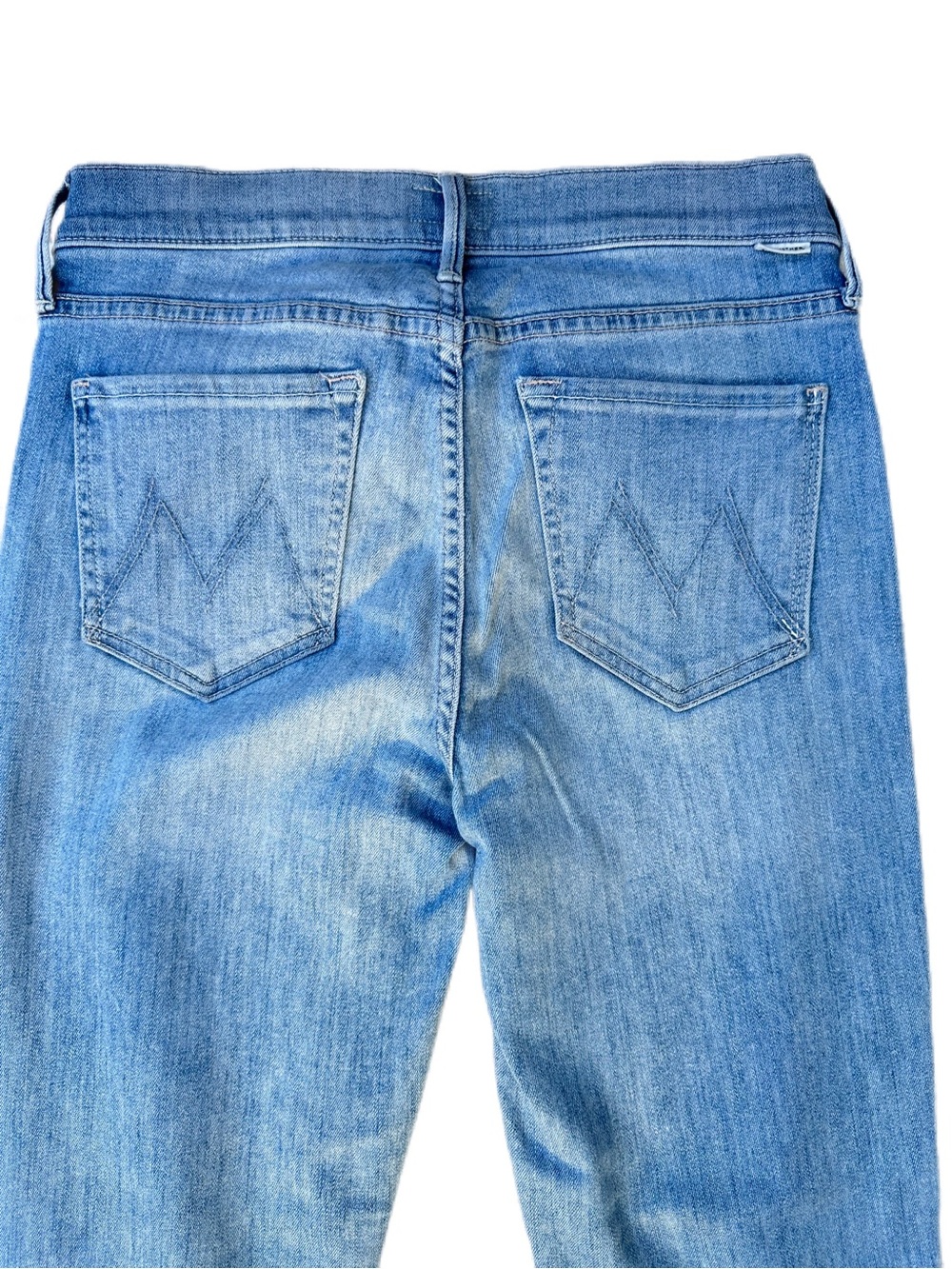 MOTHER The Rascal Ankle Snippet Tinge Mid Rise Frayed Jeans Size 27 - Picture 4 of 9